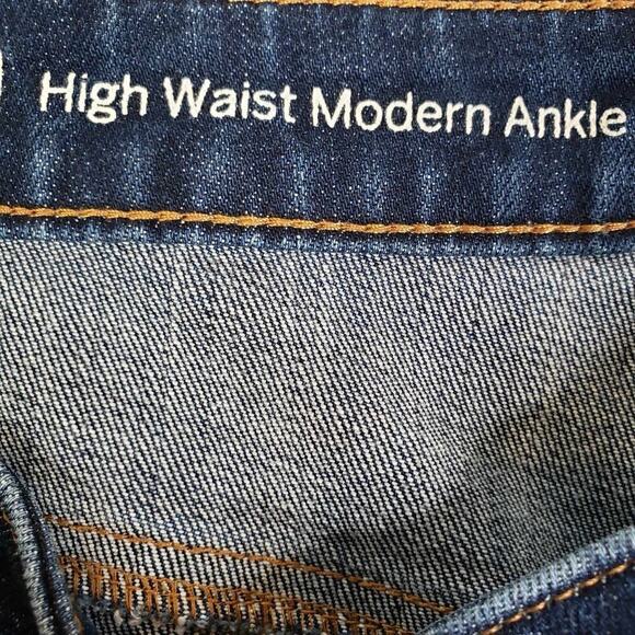 Talbots Jeans Womens Flawless Modern Ankle Blue Size 8 Stretch High Rise - Picture 5 of 11